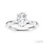 Oval Shape Semi-Mount Diamond Engagement Ring