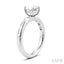 Oval Shape Semi-Mount Diamond Engagement Ring