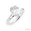 Oval Shape Semi-Mount Diamond Engagement Ring