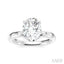 Oval Shape Semi-Mount Diamond Engagement Ring