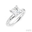Princess Shape Semi-Mount Diamond Engagement Ring