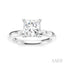 Princess Shape Semi-Mount Diamond Engagement Ring