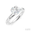 Round Shape Semi-Mount Diamond Engagement Ring