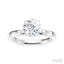 Round Shape Semi-Mount Diamond Engagement Ring