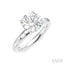 Round Shape Semi-Mount Diamond Engagement Ring