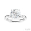 Round Shape Semi-Mount Diamond Engagement Ring