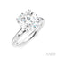 Round Shape Semi-Mount Diamond Engagement Ring