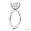 Round Shape Semi-Mount Diamond Engagement Ring