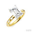 Emerald Shape Semi-Mount Diamond Engagement Ring