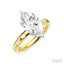 Marquise Shape Semi-Mount Diamond Engagement Ring
