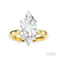 Marquise Shape Semi-Mount Diamond Engagement Ring