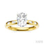Oval Shape Semi-Mount Diamond Engagement Ring