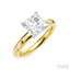 Princess Shape Semi-Mount Diamond Engagement Ring