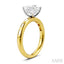 Princess Shape Semi-Mount Diamond Engagement Ring