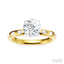 Round Shape Semi-Mount Diamond Engagement Ring