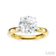 Round Shape Semi-Mount Diamond Engagement Ring