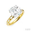 Round Shape Semi-Mount Diamond Engagement Ring