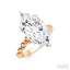 Marquise Shape Semi-Mount Diamond Engagement Ring