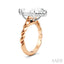 Marquise Shape Semi-Mount Diamond Engagement Ring