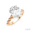 Oval Shape Semi-Mount Diamond Engagement Ring