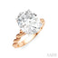 Oval Shape Semi-Mount Diamond Engagement Ring