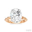 Oval Shape Semi-Mount Diamond Engagement Ring