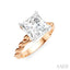 Princess Shape Semi-Mount Diamond Engagement Ring