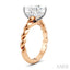 Princess Shape Semi-Mount Diamond Engagement Ring