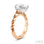 Pear Shape Semi-Mount Diamond Engagement Ring