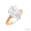 Pear Shape Semi-Mount Diamond Engagement Ring