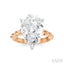 Pear Shape Semi-Mount Diamond Engagement Ring