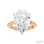 Pear Shape Semi-Mount Diamond Engagement Ring
