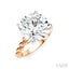Round Shape Semi-Mount Diamond Engagement Ring