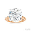 Round Shape Semi-Mount Diamond Engagement Ring