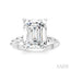 Emerald Shape Semi-Mount Diamond Engagement Ring