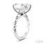 Emerald Shape Semi-Mount Diamond Engagement Ring