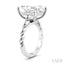 Emerald Shape Semi-Mount Diamond Engagement Ring