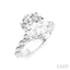 Oval Shape Semi-Mount Diamond Engagement Ring