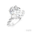 Oval Shape Semi-Mount Diamond Engagement Ring