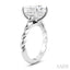 Princess Shape Semi-Mount Diamond Engagement Ring