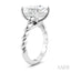 Princess Shape Semi-Mount Diamond Engagement Ring