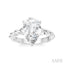 Pear Shape Semi-Mount Diamond Engagement Ring