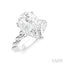 Pear Shape Semi-Mount Diamond Engagement Ring