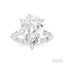 Pear Shape Semi-Mount Diamond Engagement Ring