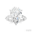 Pear Shape Semi-Mount Diamond Engagement Ring