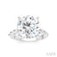 Round Shape Semi-Mount Diamond Engagement Ring