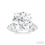 Round Shape Semi-Mount Diamond Engagement Ring