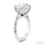 Round Shape Semi-Mount Diamond Engagement Ring