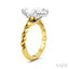 Marquise Shape Semi-Mount Diamond Engagement Ring