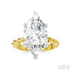 Marquise Shape Semi-Mount Diamond Engagement Ring